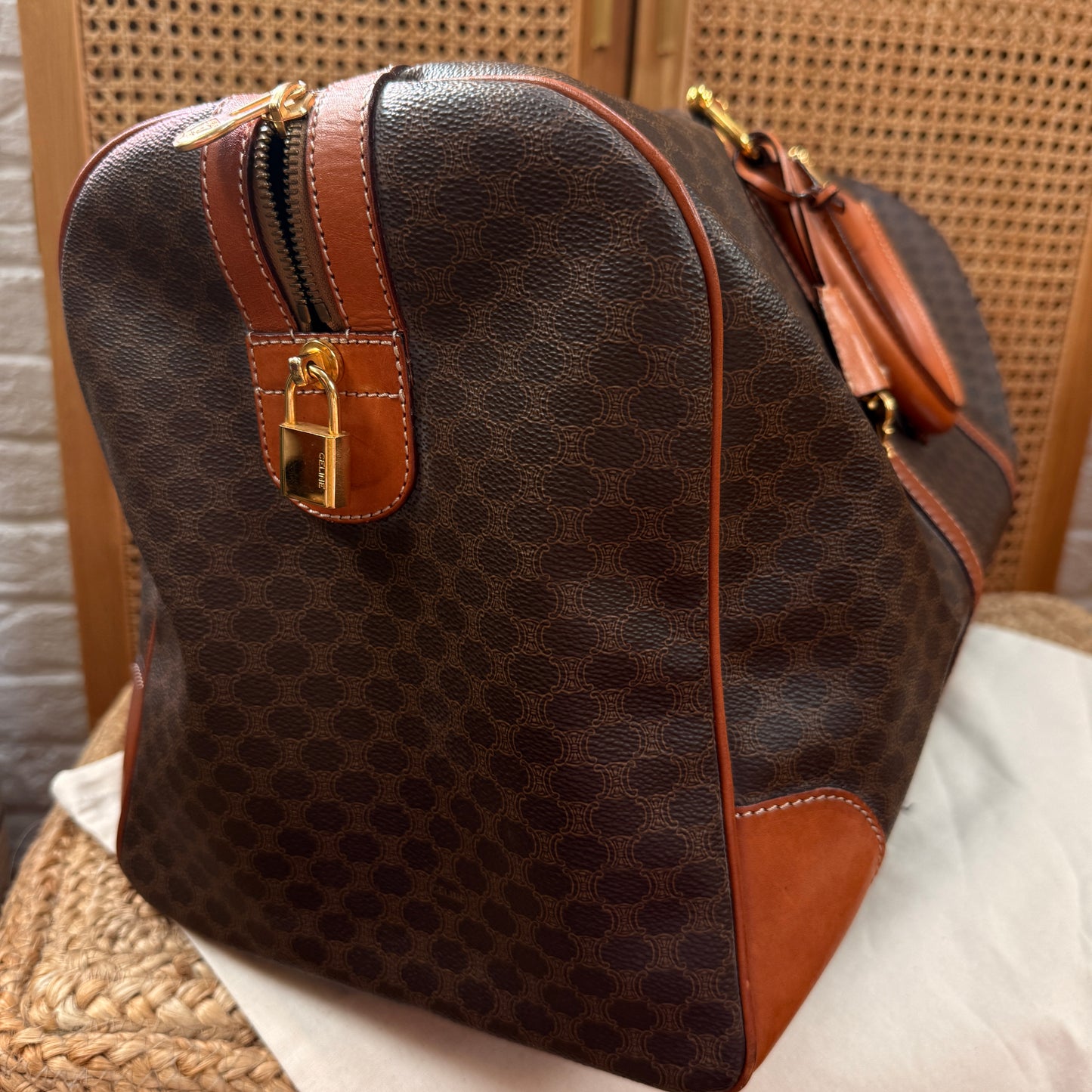 Celine 1990s Macadam Travel Bag