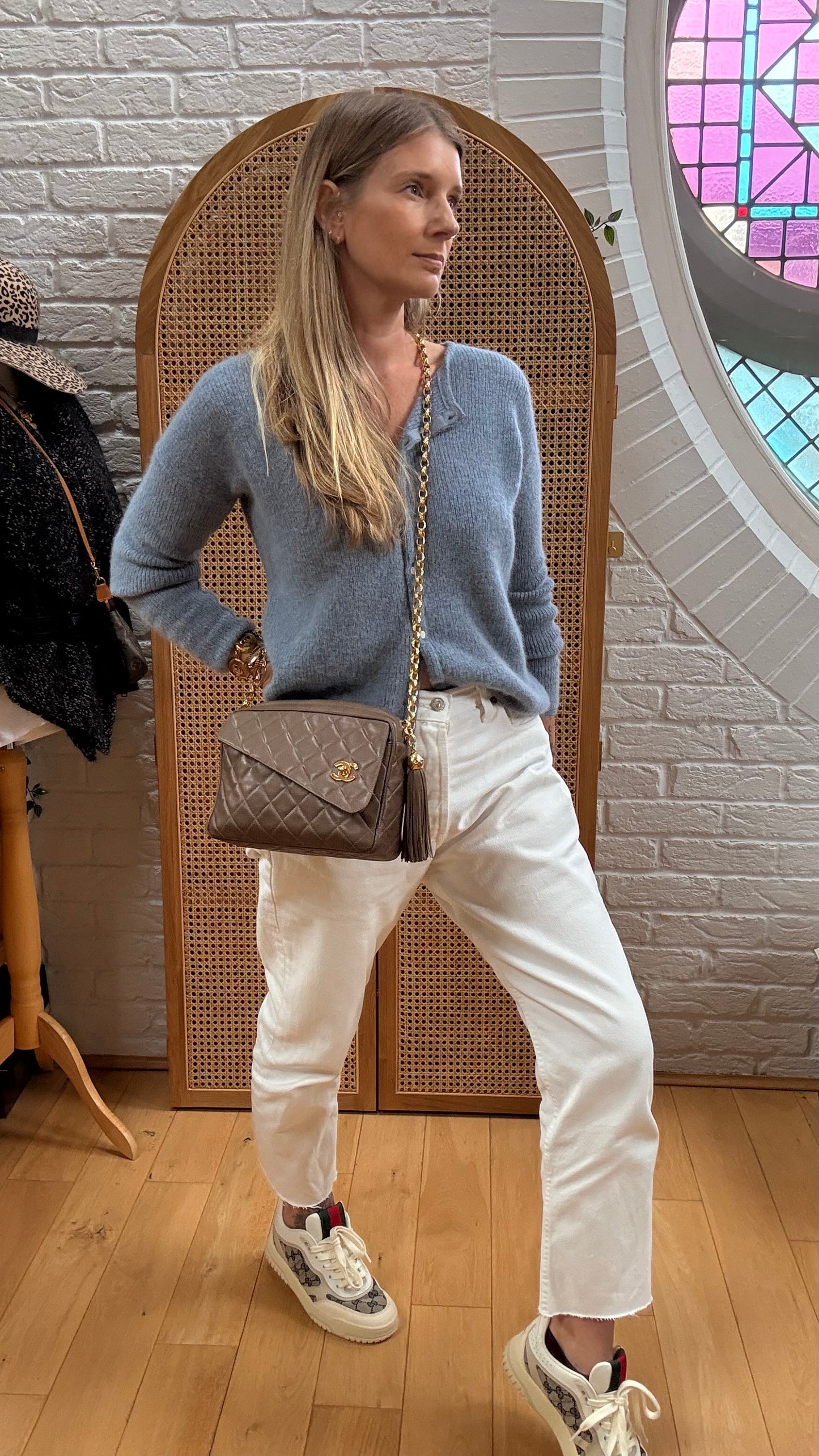 Chanel 1991 Rare CC Camera Bag Bijoux Strap