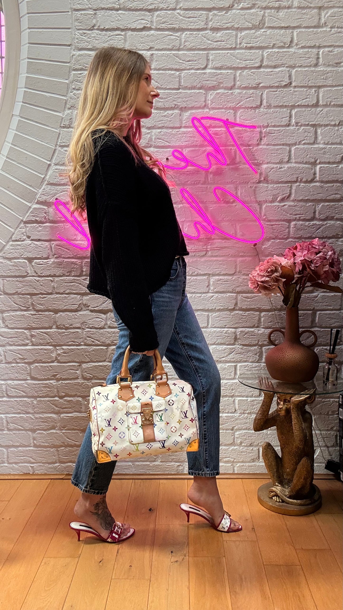 Louis Vuitton 2006 Original Murakami white speedy 30