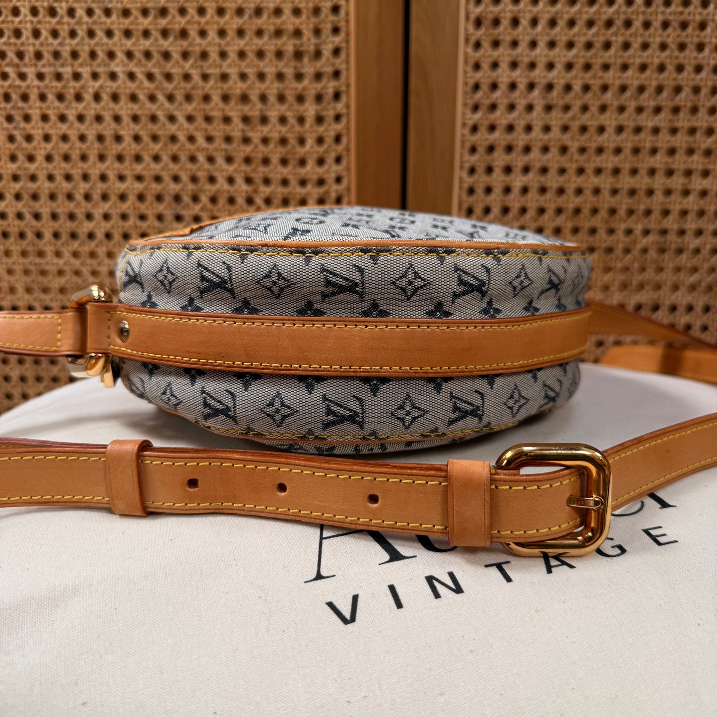 Louis Vuitton 2000 Monogram Denim Blue Jeanne GM