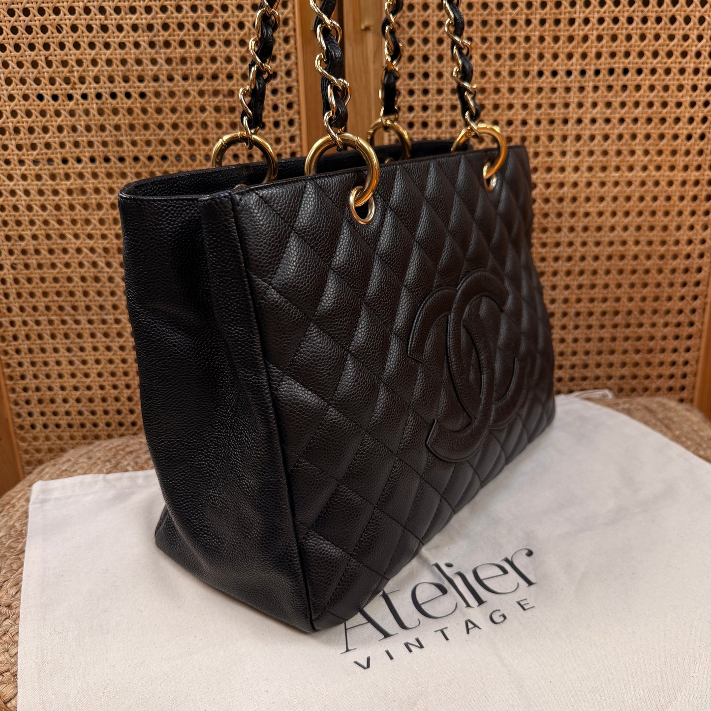 Chanel Classic Black Caviar GST