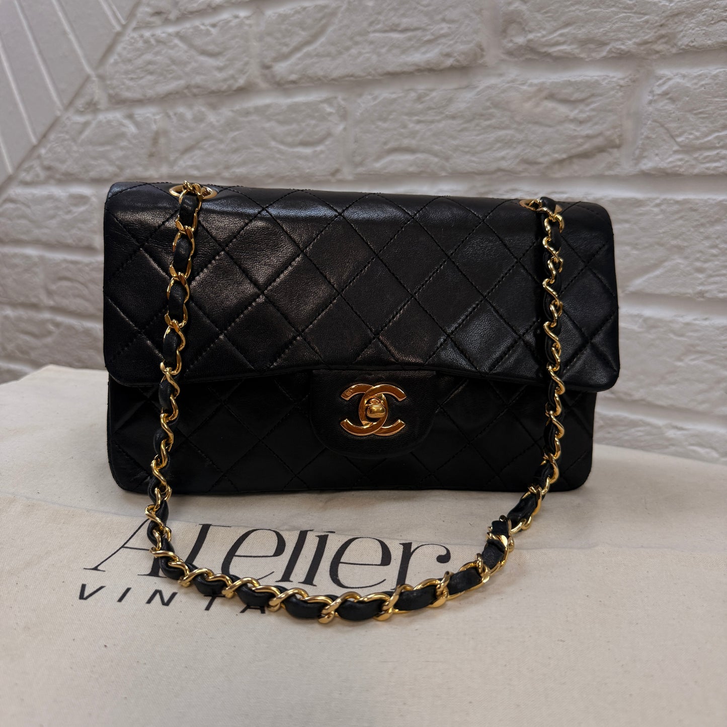 Chanel 1986 Black Classic Double Flap Small