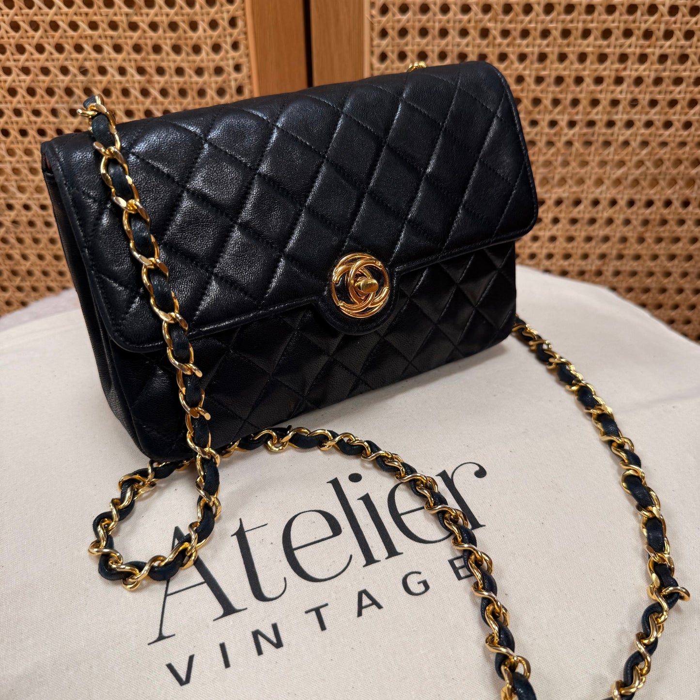 Chanel Paris limited Edition 1989 CC Circle single flap